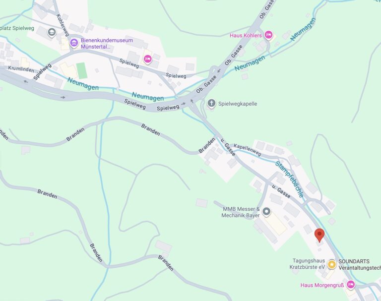 Anfahrt Münstertal mit Google Maps
